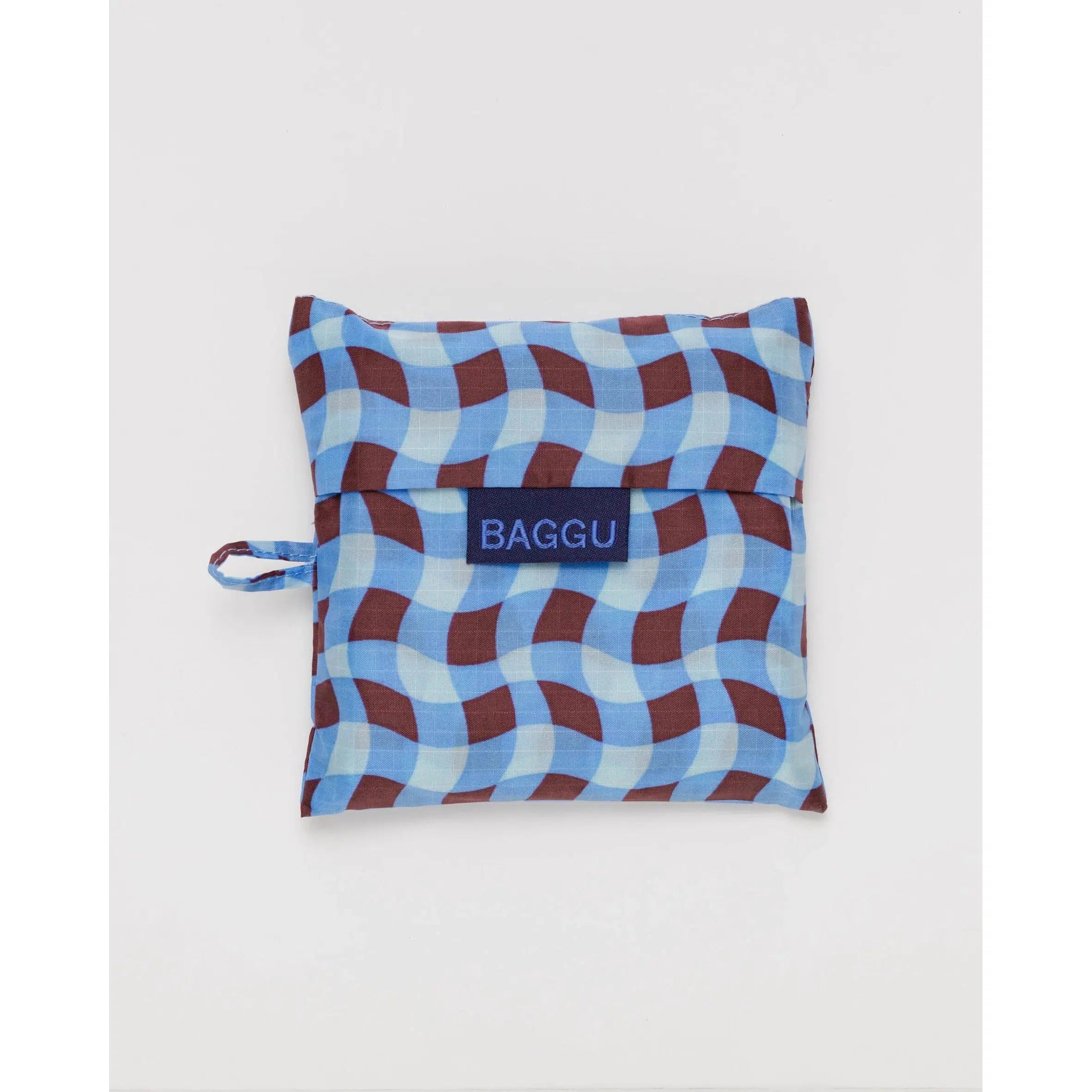 Baggu – Standard Baggu reusable bag – Wavy Gingham Blue – BAG.GU